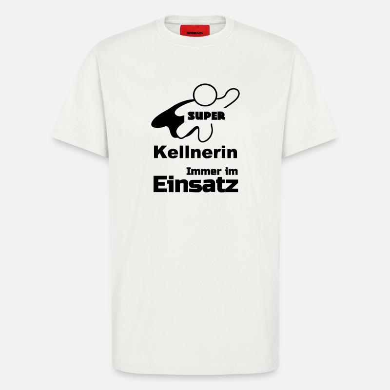 Super Kellnerin Geschenk - T-Shirt - made by SPREAD - OFF WHITE
