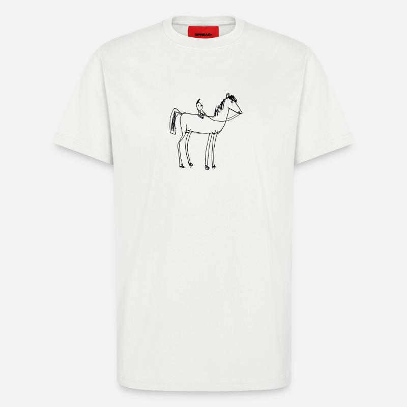 Ausritt auf dem Pferdchen - T-Shirt - made by SPREAD - OFF WHITE