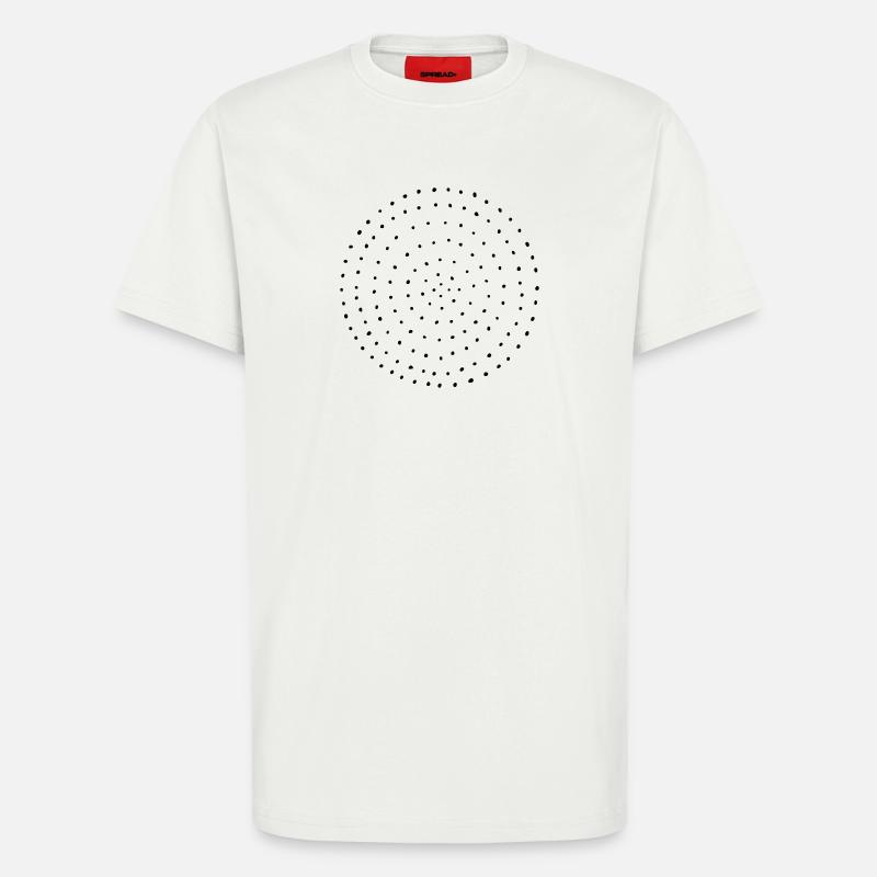 Dotted dots circle dots pattern gift - T-Shirt - made by SPREAD - OFF WHITE