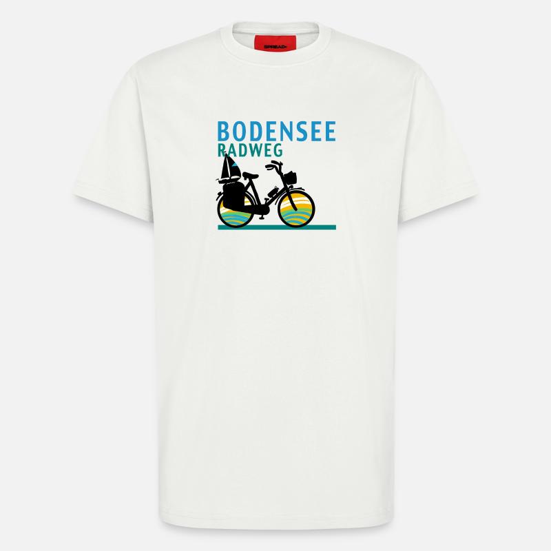 Bodensee-Radweg - T-Shirt - made by SPREAD - OFF WHITE