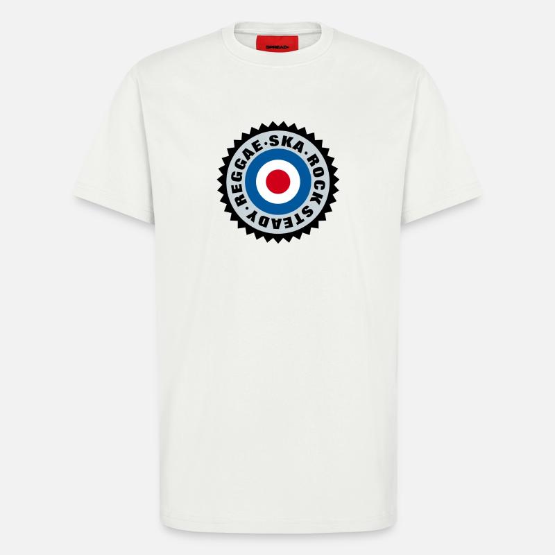 Ska, Rock Steady, Reggae Mod Target - T-Shirt - made by SPREAD - OFF WHITE