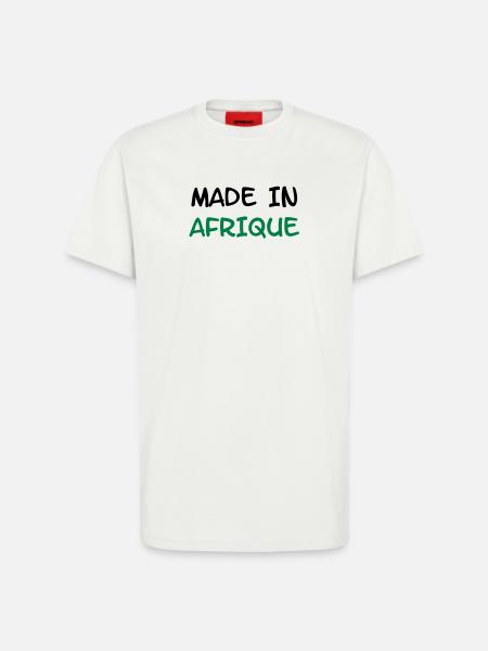 Made in AFRIQUE ! - T-shirt bio décontracté fabriqué en UE - OFF WHITE
