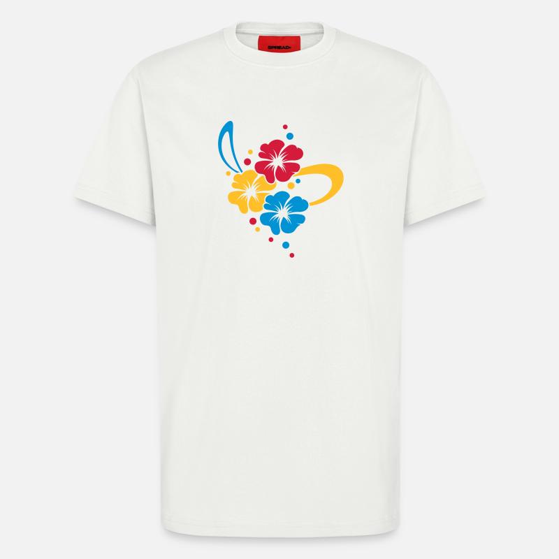 Blumenbouquet mit Schleife - T-Shirt - made by SPREAD - OFF WHITE