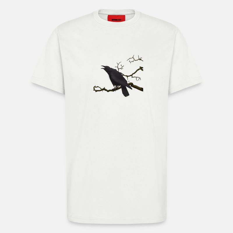 Schwarzer Rabe - T-Shirt - made by SPREAD - OFF WHITE