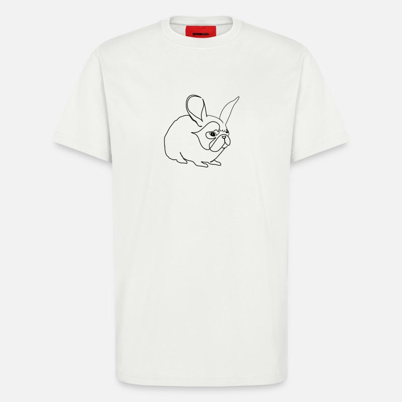 Hase oder Mops - T-Shirt - made by SPREAD - OFF WHITE