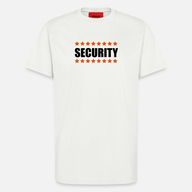 Security - T-shirt bio décontracté fabriqué en UE - OFF WHITE