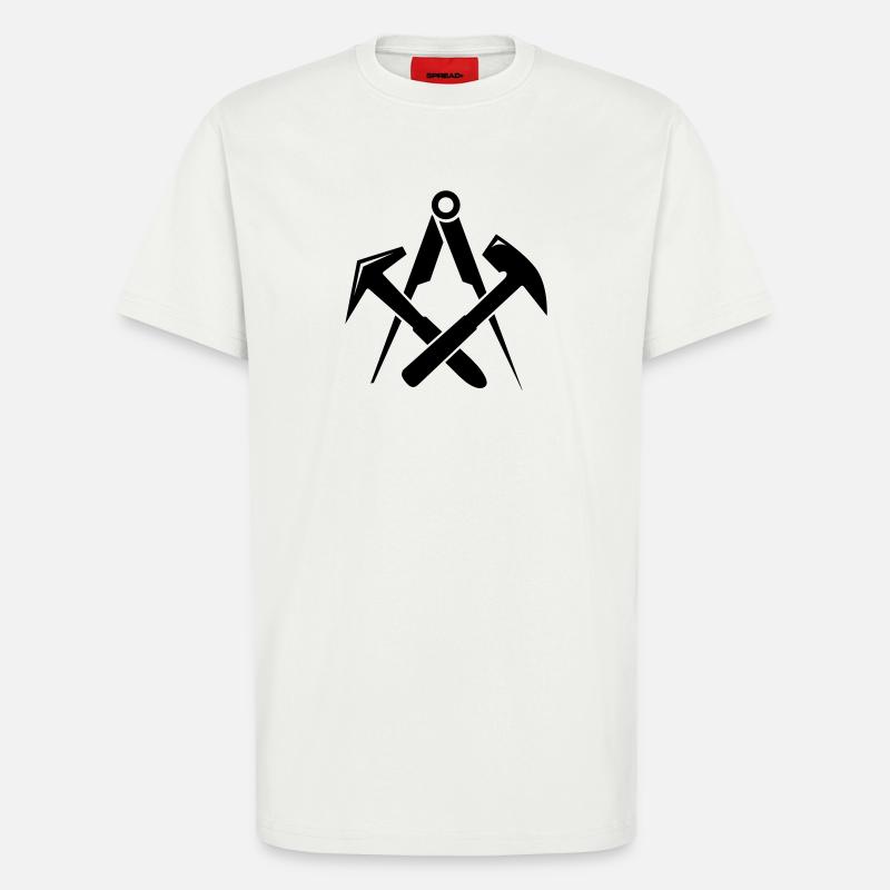 Dachdecker Zunftzeichen - T-Shirt - made by SPREAD - OFF WHITE