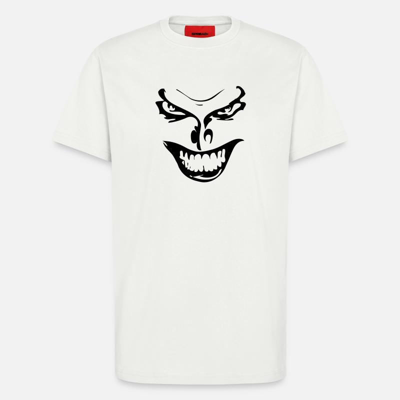 Evil Face - T-Shirt - made by SPREAD - OFF WHITE