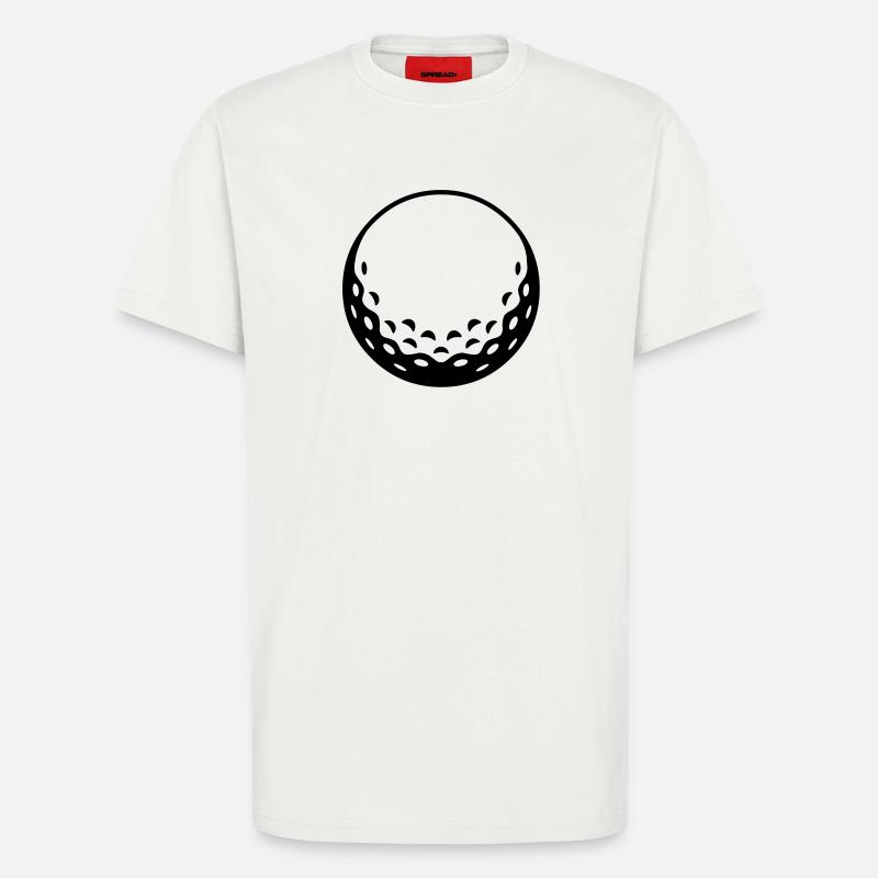 Golfball - einfärbbar - T-Shirt - made by SPREAD - OFF WHITE