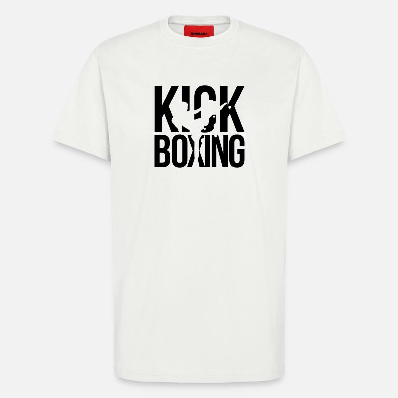 boxe kick boxing - T-shirt bio décontracté fabriqué en UE - OFF WHITE