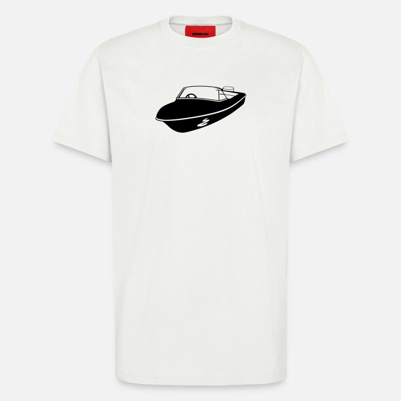speedboat rennboot - T-Shirt - made by SPREAD - OFF WHITE