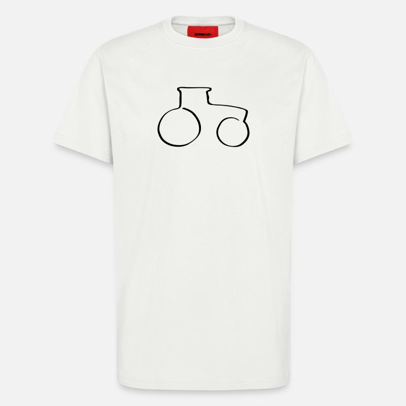 Linientraktor - T-Shirt - made by SPREAD - OFF WHITE