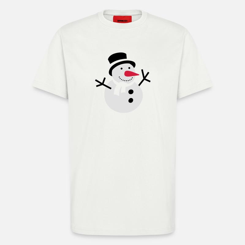 schneemann winter schnee - T-Shirt - made by SPREAD - OFF WHITE