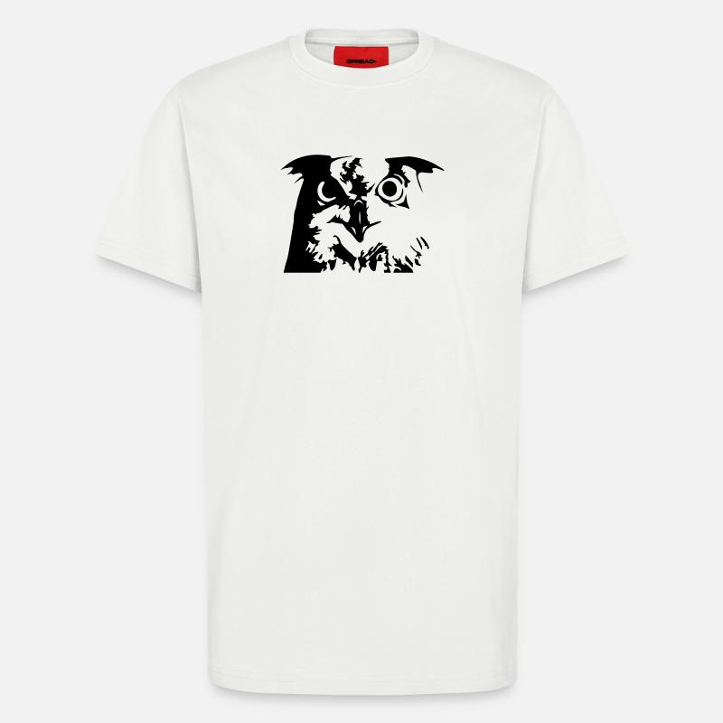 Eule, Owl - Grafik, Vogel, UHU - T-Shirt - made by SPREAD - OFF WHITE