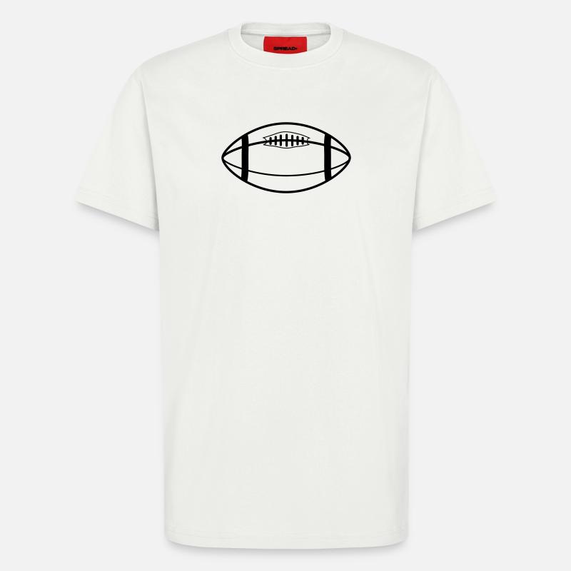 rugby ball - T-Shirt - made by SPREAD - OFF WHITE