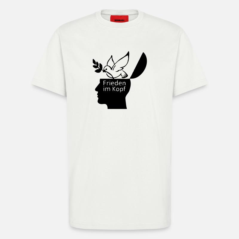 Frieden Peace Liebe Friede Weltfrieden - T-Shirt - made by SPREAD - OFF WHITE