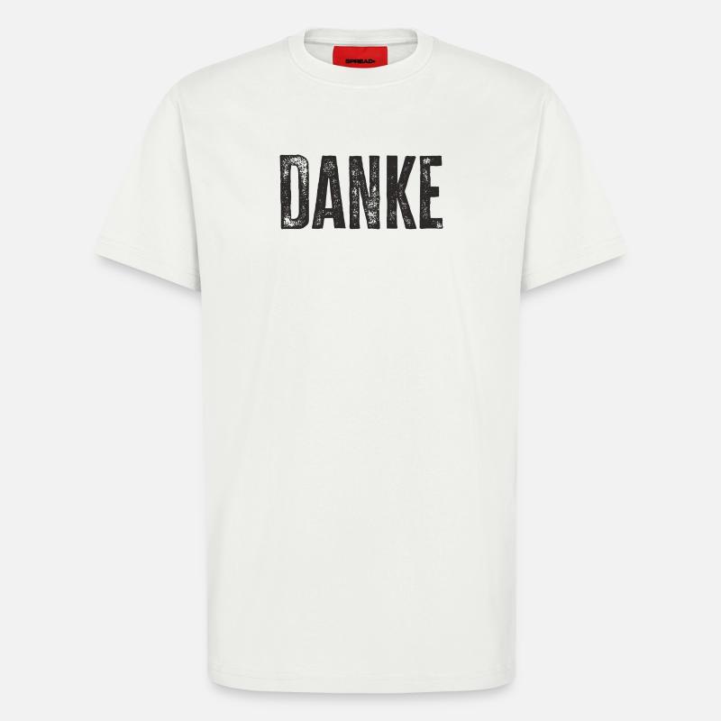 Danke Dankeschön Worte Geschenk - T-Shirt - made by SPREAD - OFF WHITE