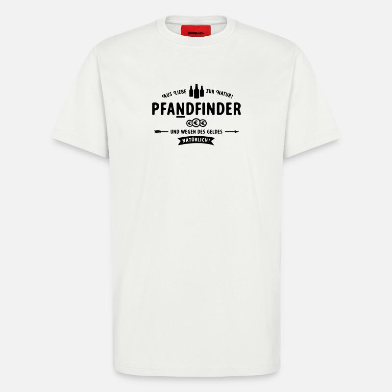 Pfadfinder wird zum Pfandfinder - T-Shirt - made by SPREAD - OFF WHITE