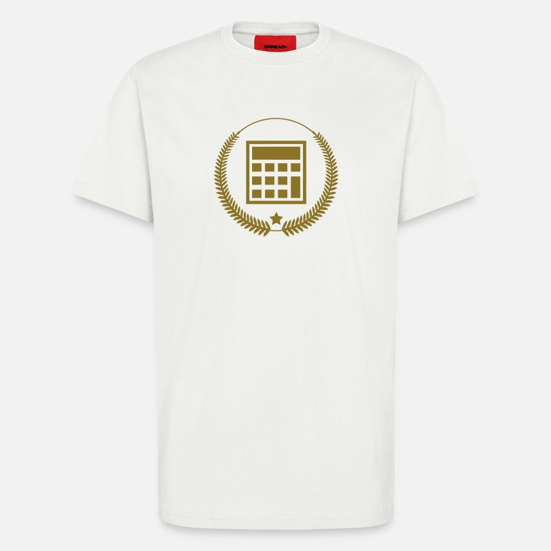 comptable / comptabilité / argent / Finance / Euro - T-shirt bio décontracté fabriqué en UE - OFF WHITE