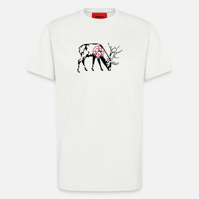 Äsender Hirsch - T-Shirt - made by SPREAD - OFF WHITE