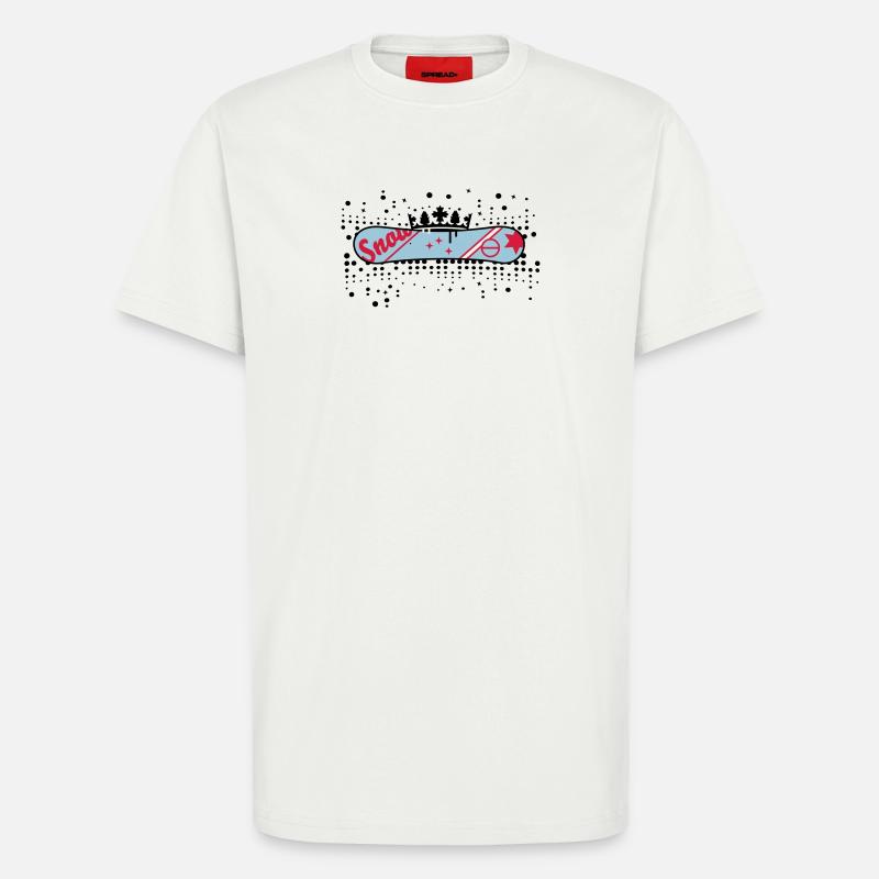 Snowboard with Crown Snowboard King - T-Shirt - made by SPREAD - OFF WHITE