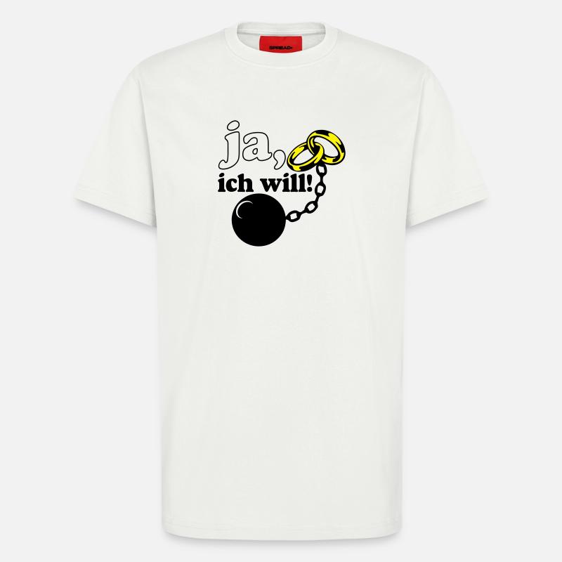 Junggesellenabschied , JGA ja ich will (25) - T-Shirt - made by SPREAD - OFF WHITE