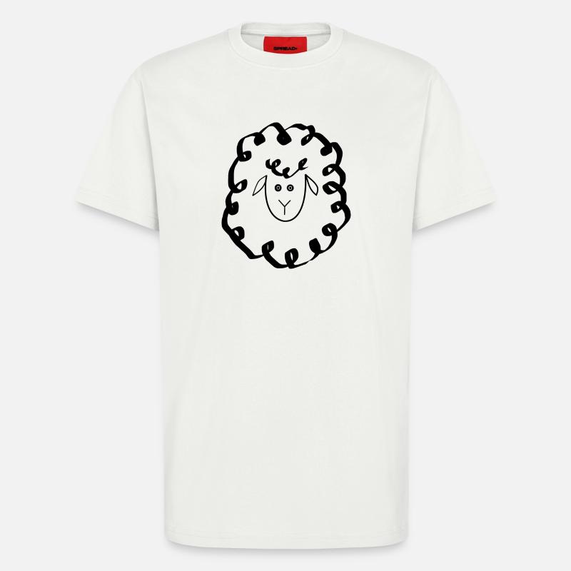 Schafe Schäfchen Lamm - T-Shirt - made by SPREAD - OFF WHITE