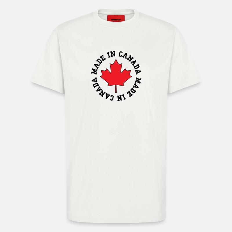 Made in Canada – Ahornblatt Statement - T-Shirt - made by SPREAD - OFF WHITE