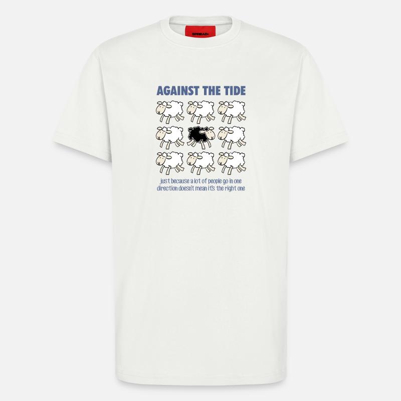 Gegen den Strom - T-Shirt - made by SPREAD - OFF WHITE