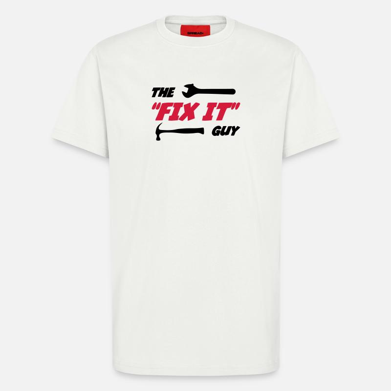 Der "Fix it" Guy 🔨 - T-Shirt - made by SPREAD - OFF WHITE