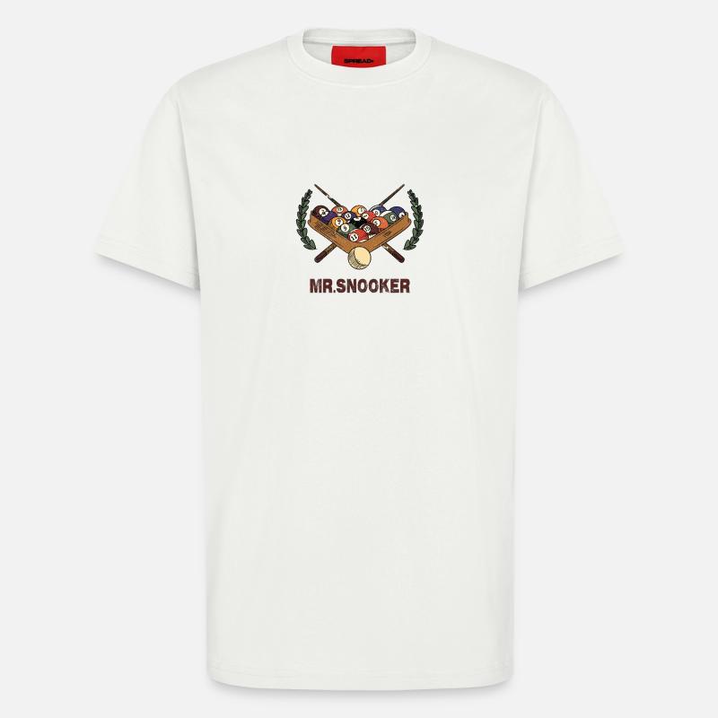 Mr. Snooker Design / Geschenkidee - T-Shirt - made by SPREAD - OFF WHITE