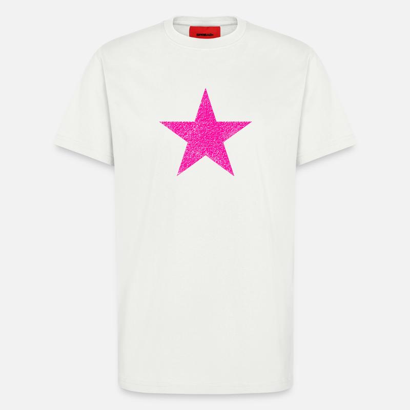 Pink Stern mit Textur - T-Shirt - made by SPREAD - OFF WHITE