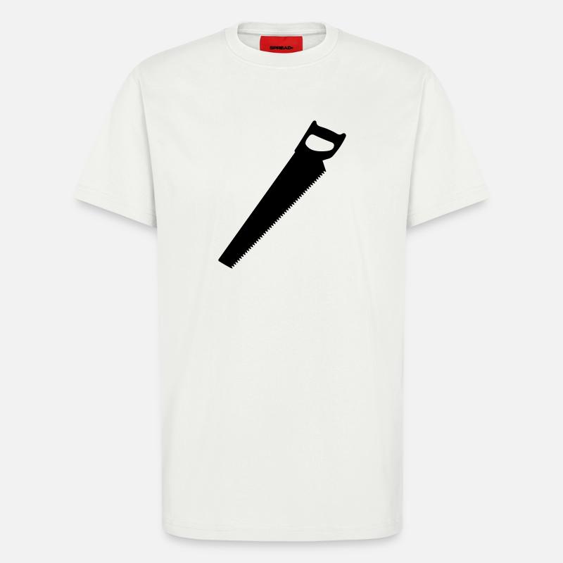 Säge für Tischler oder Holzarbeiter Logo - T-Shirt - made by SPREAD - OFF WHITE