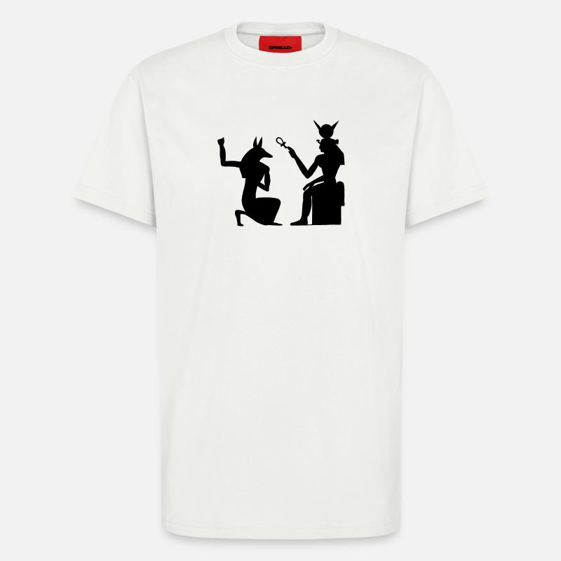 Pyramide Ägyptische Hieroglyphen Pharao - T-Shirt - made by SPREAD - OFF WHITE