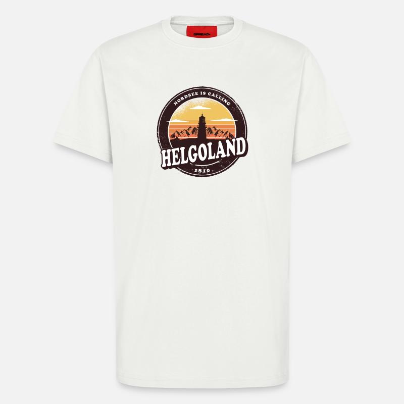 Helgoland Sunset Design / Geschenkidee - T-Shirt - made by SPREAD - OFF WHITE