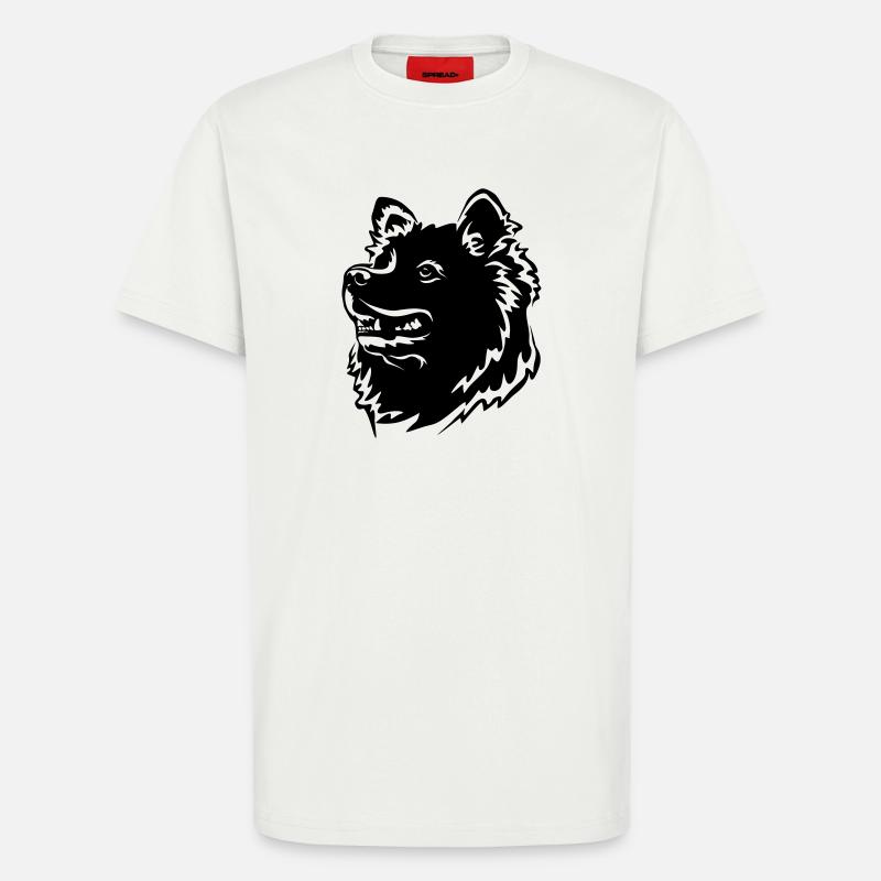 Samojede Kopf - T-Shirt - made by SPREAD - OFF WHITE
