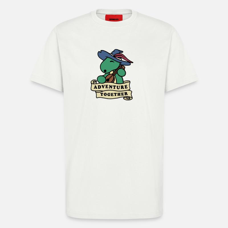 Aventure ensemble - T-shirt bio décontracté fabriqué en UE - OFF WHITE