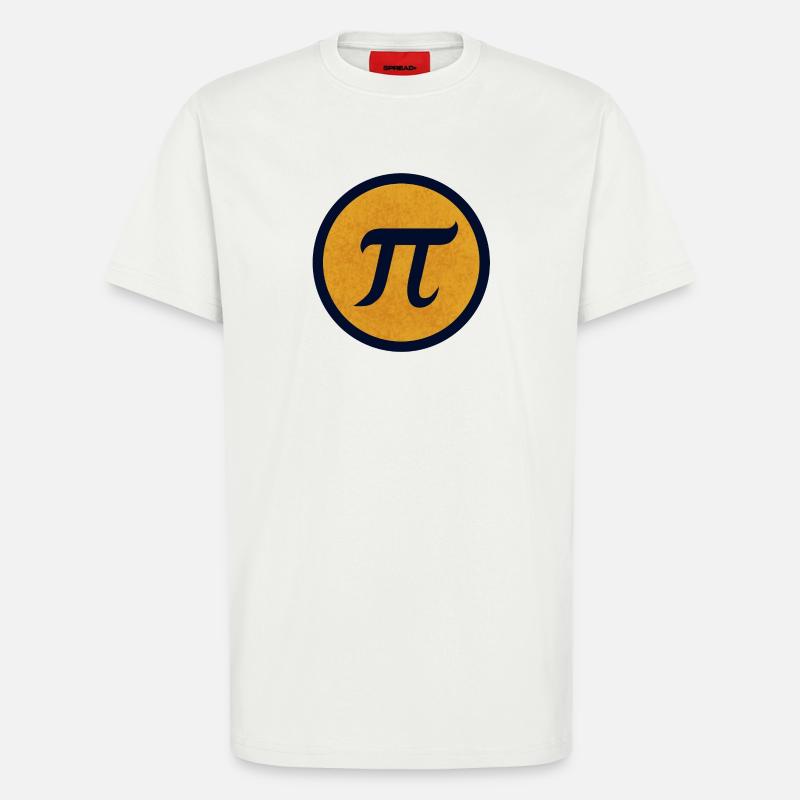 Pi-Symbol auf gelbem texturiertem Hintergrund - T-Shirt - made by SPREAD - OFF WHITE