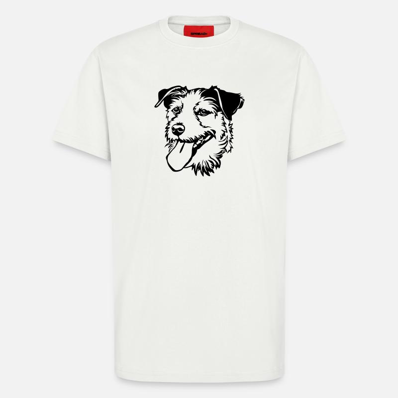 Parson Russel Terrier Kopf - T-Shirt - made by SPREAD - OFF WHITE