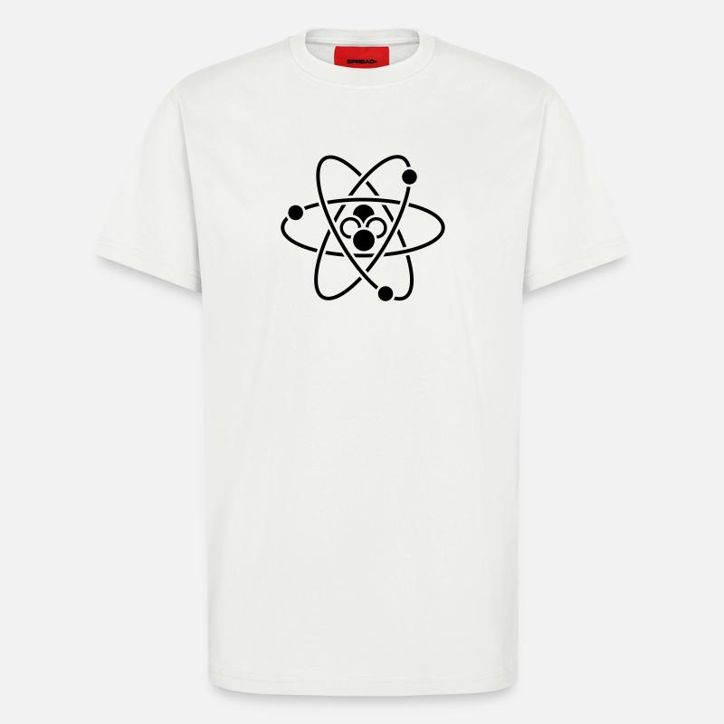 sience atom wissenschaft - T-Shirt - made by SPREAD - OFF WHITE