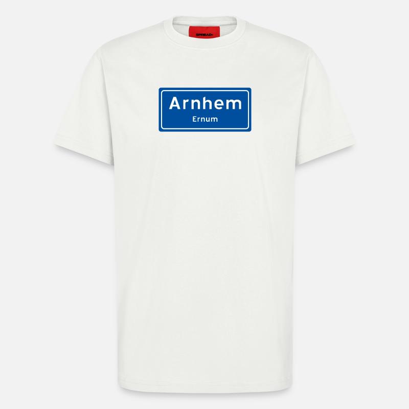 Arnheim Ortsschild - T-Shirt - made by SPREAD - OFF WHITE