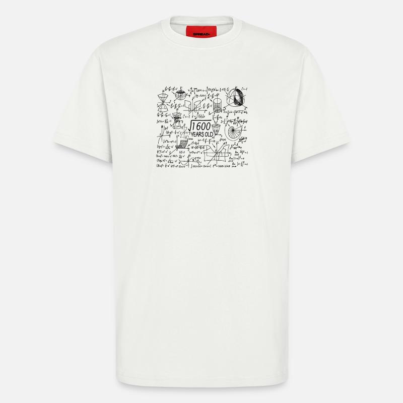 40 ans pour les profs de maths et les geeks en maths - T-shirt bio décontracté fabriqué en UE - OFF WHITE