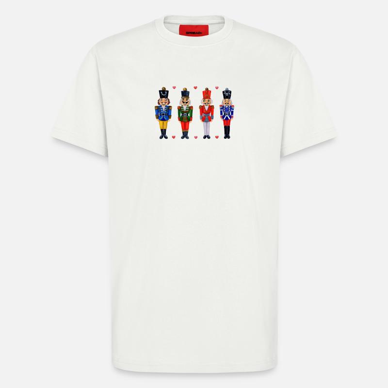 VIER LUSTIGE NUSSKNACKER - T-Shirt - made by SPREAD - OFF WHITE