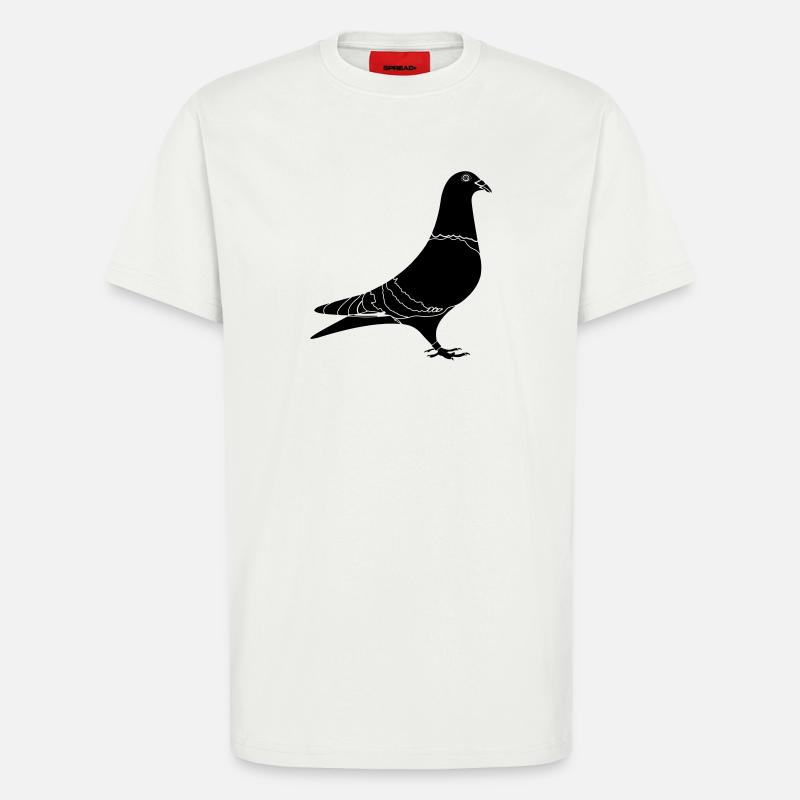 Brieftaube Schatten - T-Shirt - made by SPREAD - OFF WHITE
