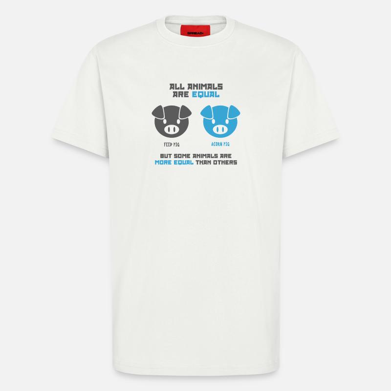 Futterschwein, Eichelschwein - T-Shirt - made by SPREAD - OFF WHITE