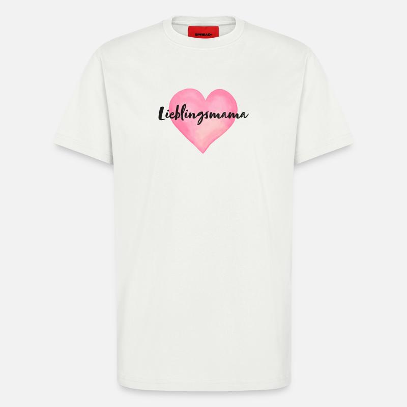 Lieblingsmama Mama Herz - T-Shirt - made by SPREAD - OFF WHITE