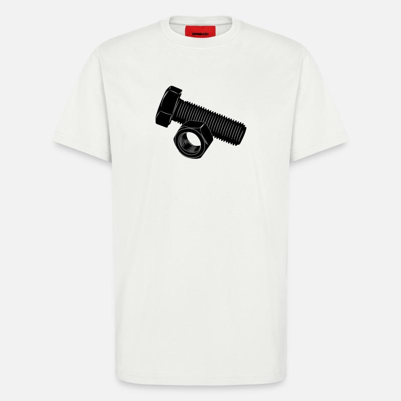 Schraube und Mutter - T-Shirt - made by SPREAD - OFF WHITE