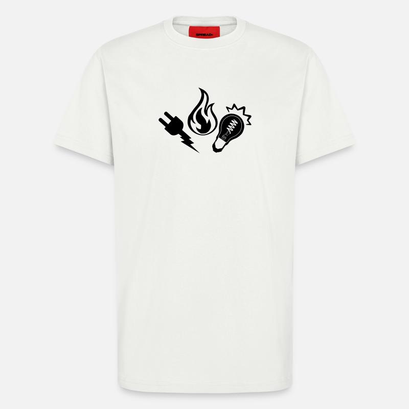 Elektro- und Heizungslogo - T-Shirt - made by SPREAD - OFF WHITE