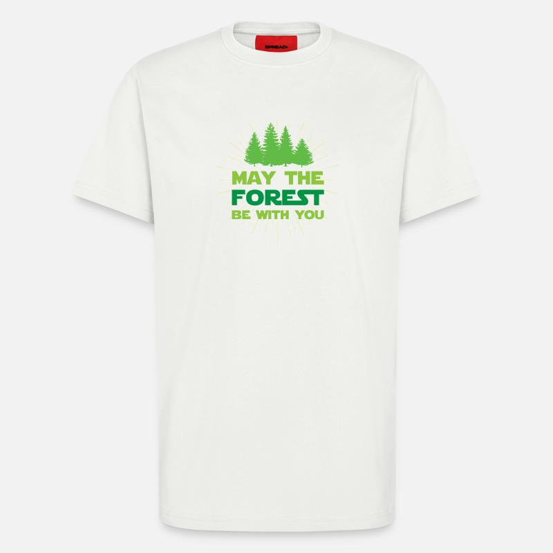 Möge der Wald mit dir sein - T-Shirt - made by SPREAD - OFF WHITE