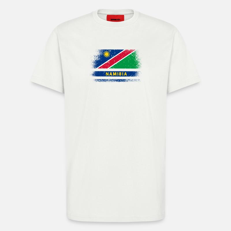 Namibia Flaggen Design - T-Shirt - made by SPREAD - OFF WHITE